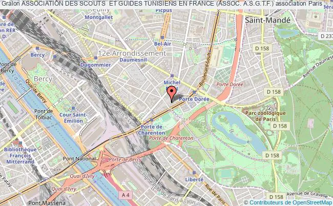 plan association Association Des Scouts  Et Guides Tunisiens En France (assoc. A.s.g.t.f.) Paris