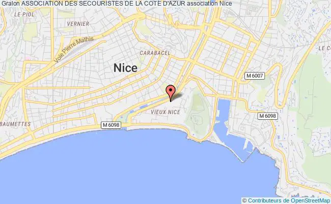 plan association Association Des Secouristes De La Cote D'azur Nice
