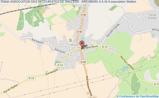 plan association Association Des Secouristes De Wallers - Arenberg A.s.w-a Wallers