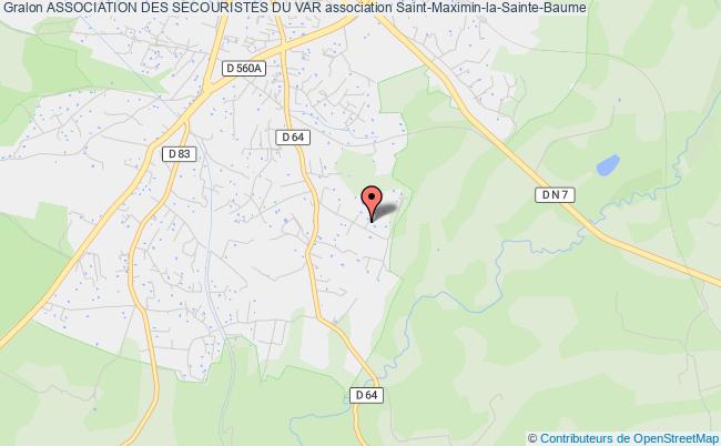 plan association Association Des Secouristes Du Var Saint-Maximin-la-Sainte-Baume