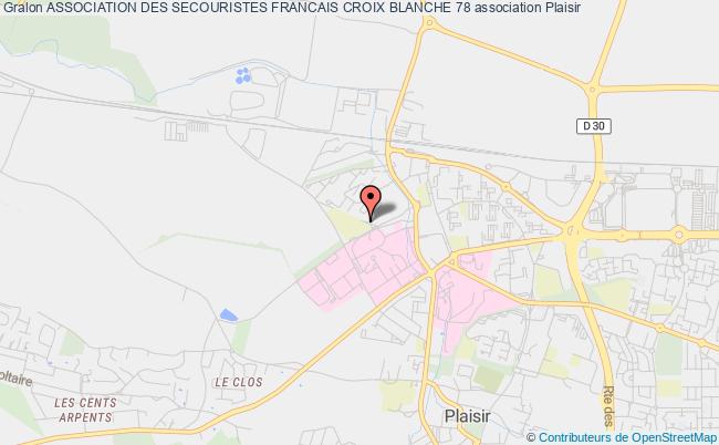 plan association Association Des Secouristes Francais Croix Blanche 78 Plaisir