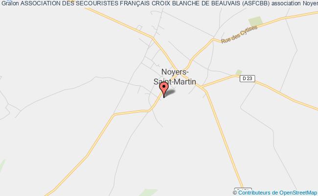 plan association Association Des Secouristes FranÇais Croix Blanche De Beauvais (asfcbb) Noyers-Saint-Martin