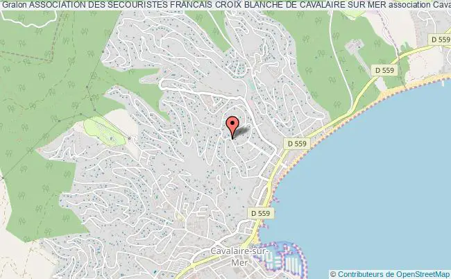 plan association Association Des Secouristes Francais Croix Blanche De Cavalaire Sur Mer Cavalaire-sur-Mer