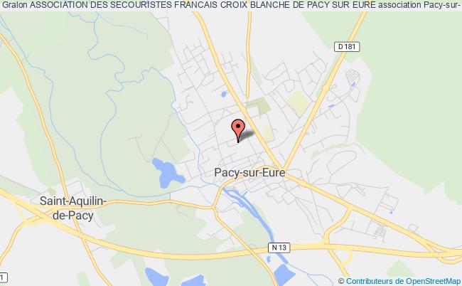plan association Association Des Secouristes Francais Croix Blanche De Pacy Sur Eure Pacy-sur-Eure
