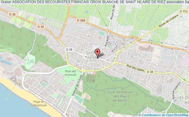 plan association Association Des Secouristes Francais Croix Blanche De Saint Hilaire De Riez Saint-Jean-de-Monts