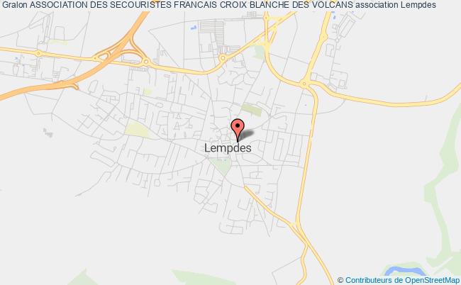 plan association Association Des Secouristes Francais Croix Blanche Des Volcans Lempdes