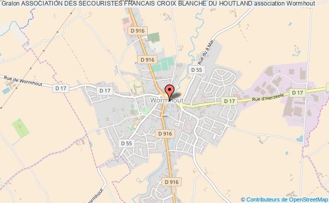 plan association Association Des Secouristes Francais Croix Blanche Du Houtland Wormhout