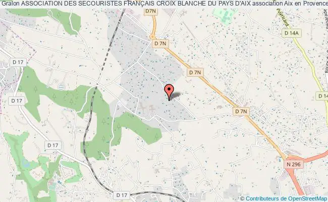plan association Association Des Secouristes FranÇais Croix Blanche Du Pays D'aix Aix-en-Provence