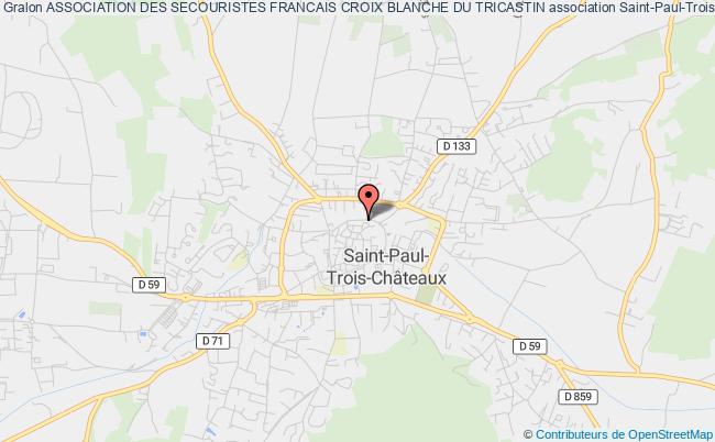 plan association Association Des Secouristes Francais Croix Blanche Du Tricastin Saint-Paul-Trois-Châteaux