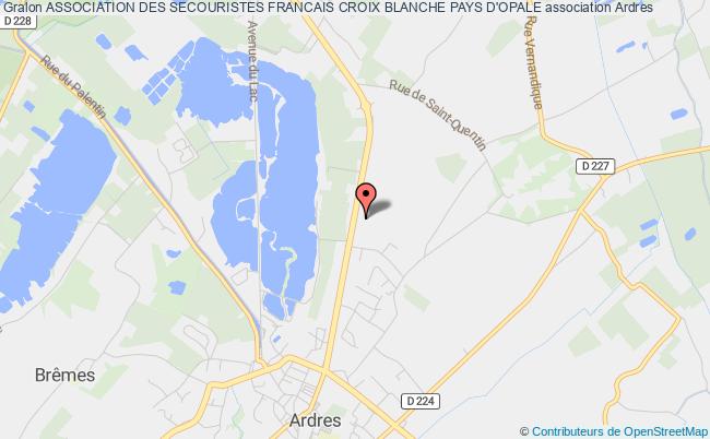 plan association Association Des Secouristes Francais Croix Blanche Pays D'opale Ardres