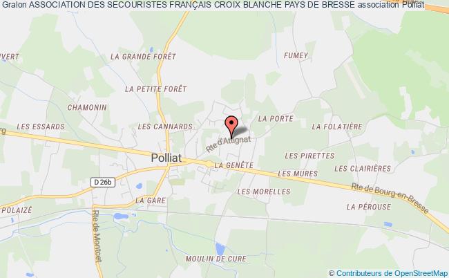 plan association Association Des Secouristes FranÇais Croix Blanche Pays De Bresse Polliat