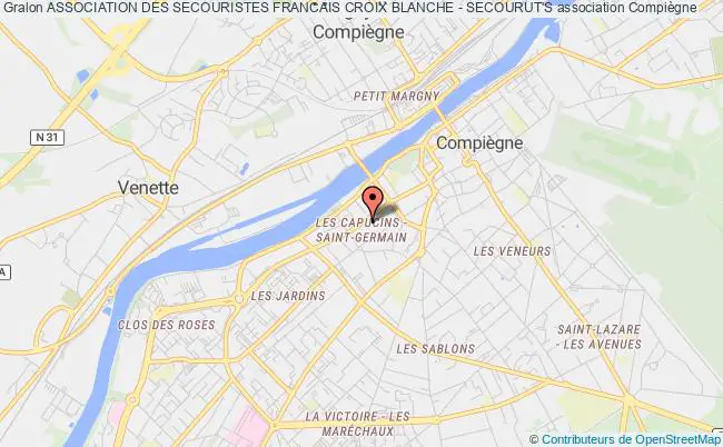 plan association Association Des Secouristes Francais Croix Blanche - Secourut's Compiègne