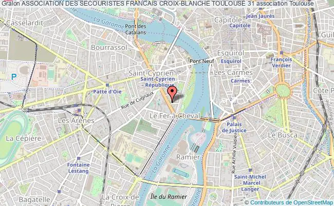 plan association Association Des Secouristes Francais Croix-blanche Toulouse 31 Toulouse