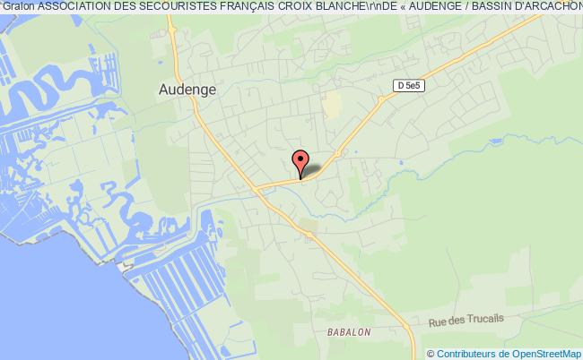 plan association Association Des Secouristes FranÇais Croix Blanche\r\nde « Audenge / Bassin D’arcachon » Audenge