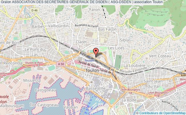 plan association Association Des SecrÉtaires GÉnÉraux De Dsden ( Asg-dsden ) Toulon