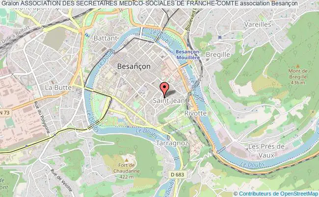 plan association Association Des Secretaires Medico-sociales De Franche-comte Besançon