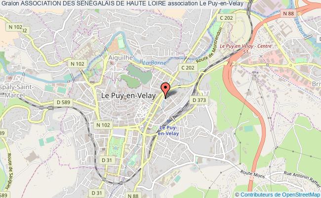 plan association Association Des SÉnÉgalais De Haute Loire Puy-en-Velay