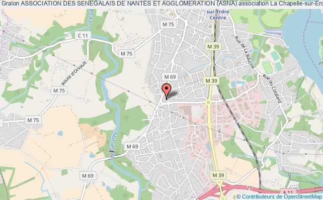 plan association Association Des Senegalais De Nantes Et Agglomeration (asna) La    Chapelle-sur-Erdre
