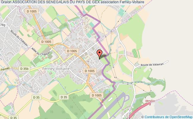 plan association Association Des Senegalais Du Pays De Gex Ferney-Voltaire