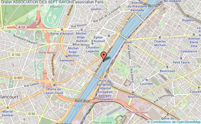plan association Association Des Sept Rayons Paris