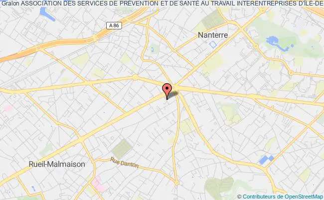 plan association Association Des Services De PrÉvention Et De SantÉ Au Travail Interentreprises D'Île-de-france Nanterre