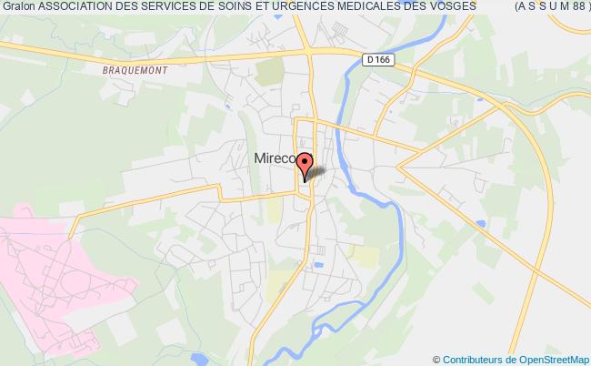 plan association Association Des Services De Soins Et Urgences Medicales Des Vosges            (a S S U M 88 ) Mirecourt