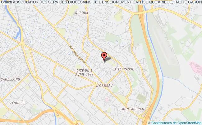 plan association Association Des Services Diocesains De L Enseignement Catholique Ariege, Haute Garonne Et Tarn Et Garonne Toulouse
