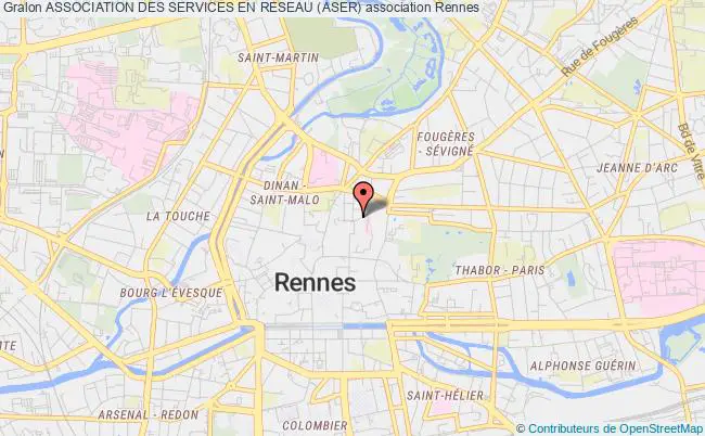 plan association Association Des Services En Reseau (aser) Rennes