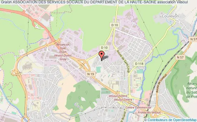 plan association Association Des Services Sociaux Du Departement De La Haute-saone Vesoul