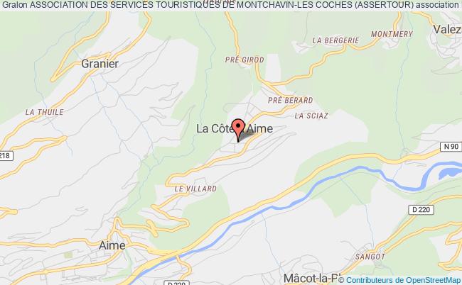 plan association Association Des Services Touristiques De Montchavin-les Coches (assertour) La Plagne-Tarentaise