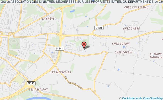 plan association Association Des Sinistres Secheresse Sur Les Proprietes Baties Du Department De La Charente-maritime (17) Saintes