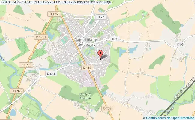 plan association Association Des Snelos Reunis Montaigu-Vendée