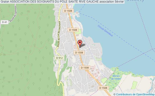 plan association Association Des Soignants Du PÔle SantÉ Rive Gauche Sevrier