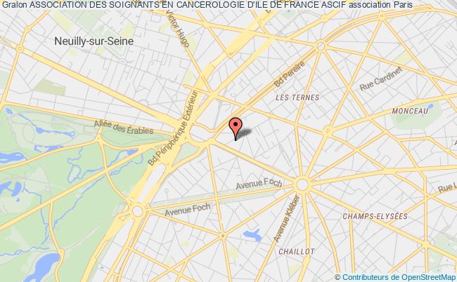 plan association Association Des Soignants En Cancerologie D'ile De France Ascif PARIS