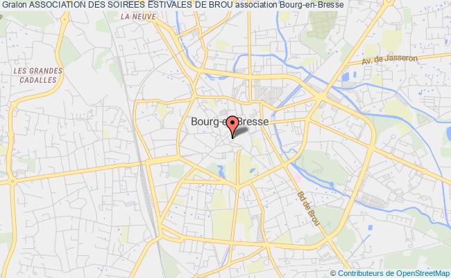 plan association Association Des Soirees Estivales De Brou Bourg-en-Bresse