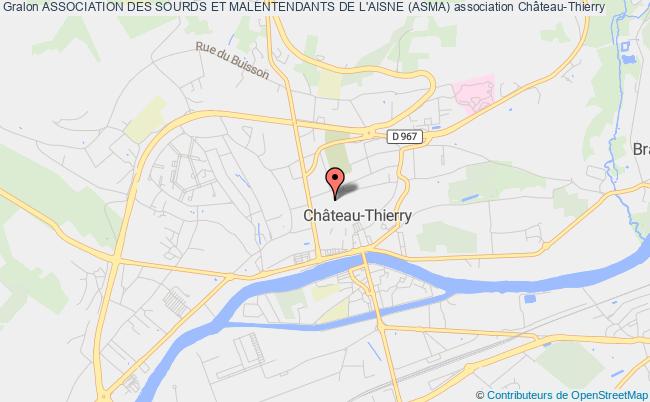 plan association Association Des Sourds Et Malentendants De L'aisne (asma) Château-Thierry