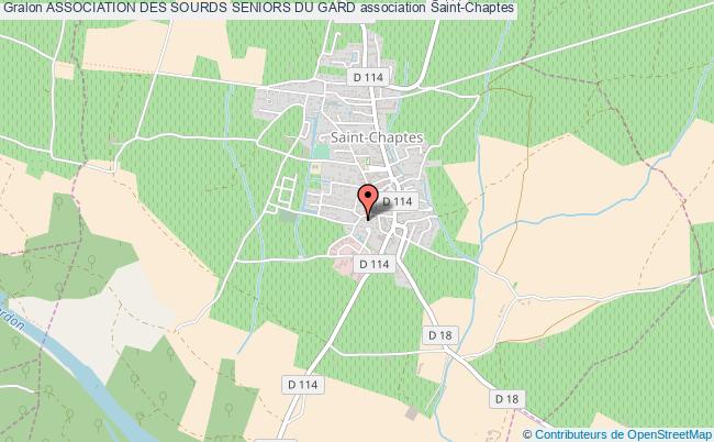 plan association Association Des Sourds Seniors Du Gard Saint-Chaptes