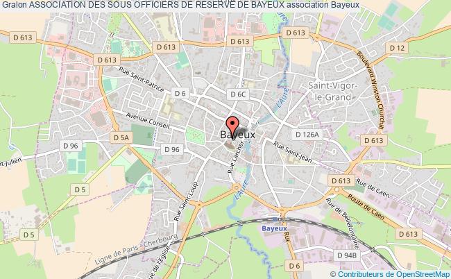 plan association Association Des Sous Officiers De Reserve De Bayeux Bayeux