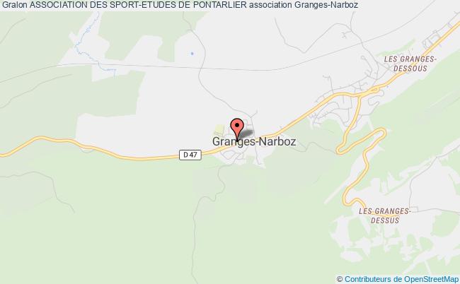 plan association Association Des Sport-etudes De Pontarlier Granges-Narboz
