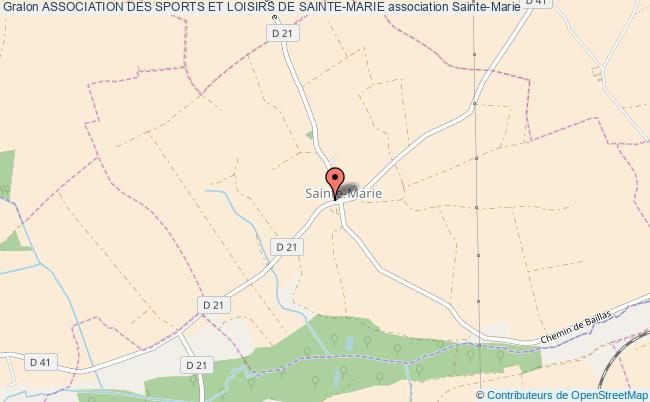 plan association Association Des Sports Et Loisirs De Sainte-marie Sainte-Marie