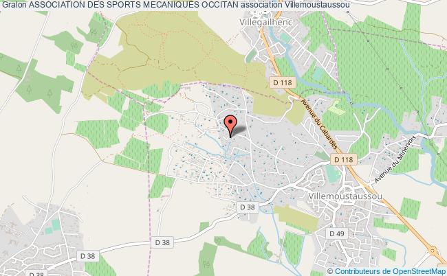 plan association Association Des Sports Mecaniques Occitan Villemoustaussou