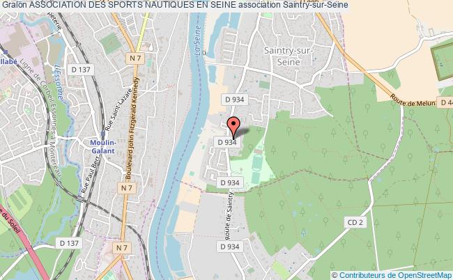 plan association Association Des Sports Nautiques En Seine Saintry-sur-Seine