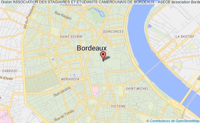 plan association Association Des Stagiaires Et Etudiants Camerounais De Bordeaux - Asecb Bordeaux