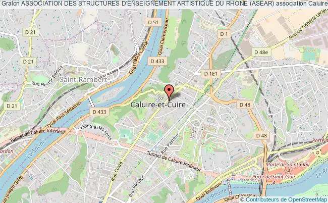 plan association Association Des Structures D'enseignement Artistique Du Rhone (asear) Caluire-et-Cuire