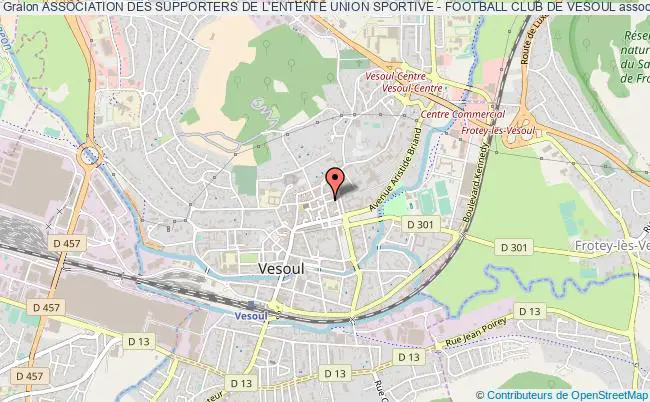 plan association Association Des Supporters De L'entente Union Sportive - Football Club De Vesoul Vesoul