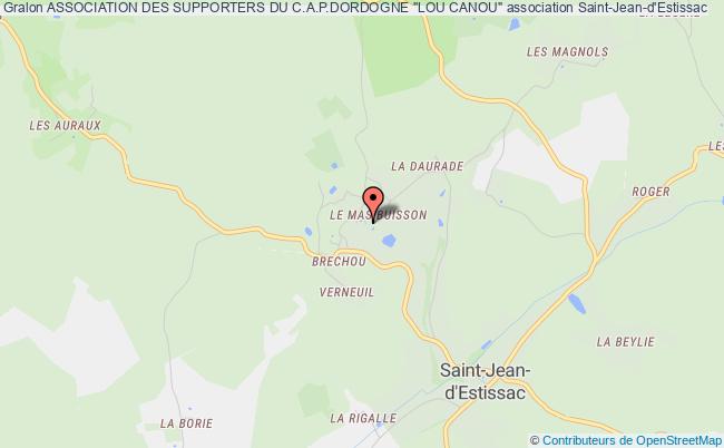 plan association Association Des Supporters Du C.a.p.dordogne "lou Canou" Saint-Jean-d'Estissac