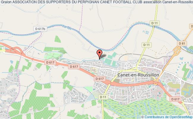 plan association Association Des Supporters Du Perpignan Canet Football Club Canet-en-Roussillon