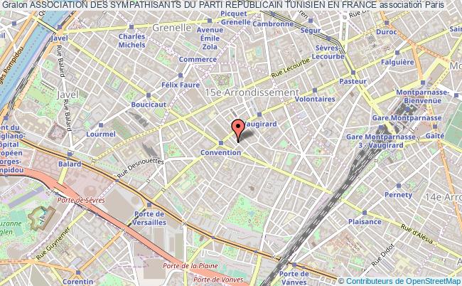 plan association Association Des Sympathisants Du Parti Republicain Tunisien En France Paris