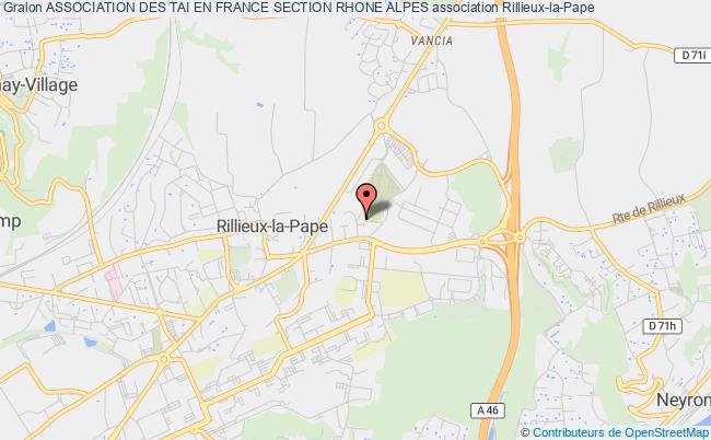 plan association Association Des Tai En France Section Rhone Alpes Rillieux-la-Pape
