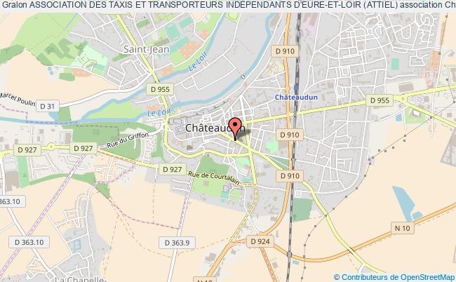 plan association Association Des Taxis Et Transporteurs IndÉpendants D'eure-et-loir (attiel) Châteaudun